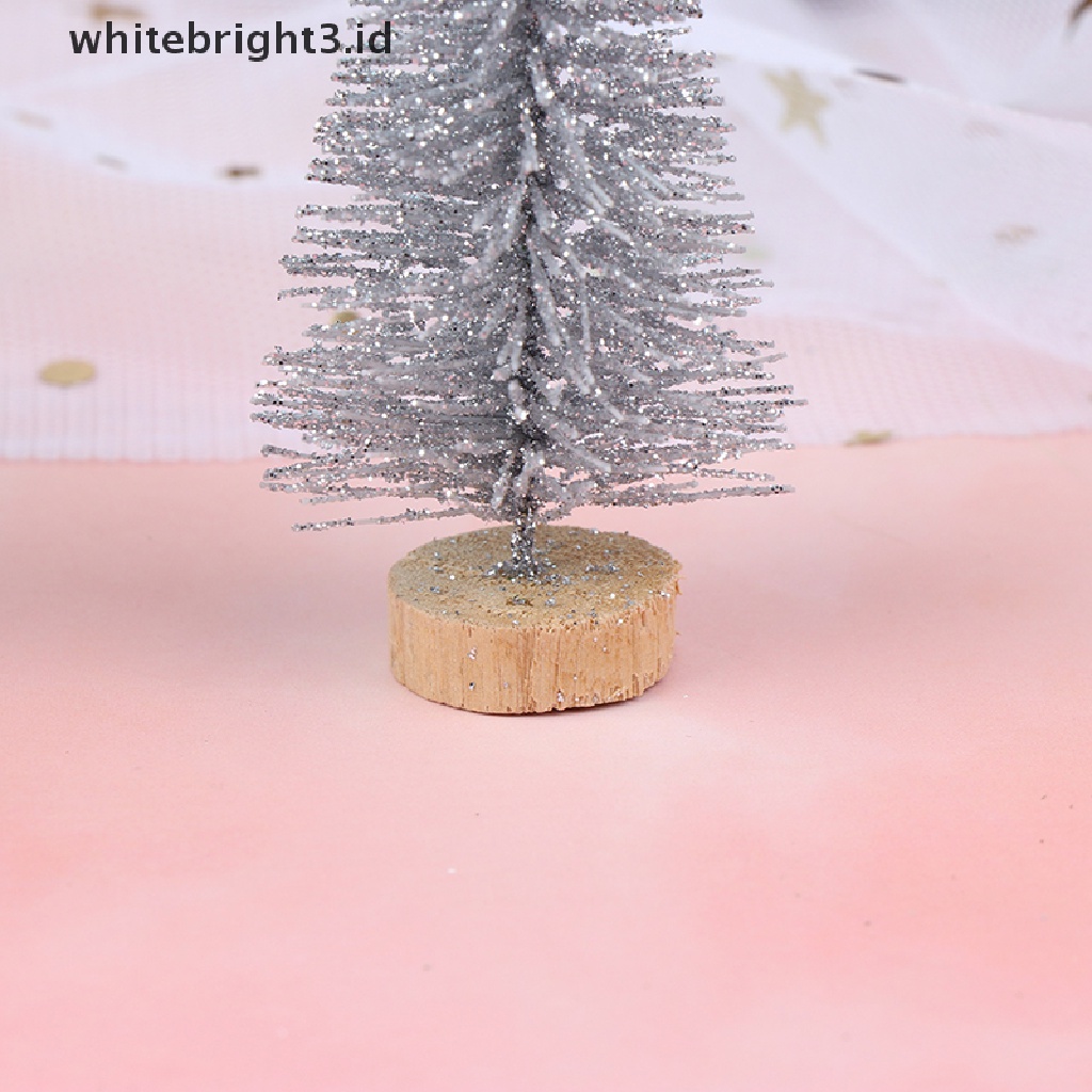 (whitebright3.id) 3pcs / set Pohon Natal Mini Untuk Dekorasi Meja