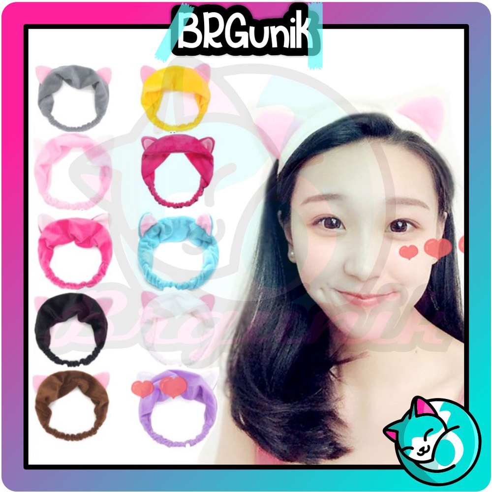 BRGUNIK Bando Telinga Kucing / HeadBand Kucing / Hiasan Rambut / Aksesoris Rambut R028