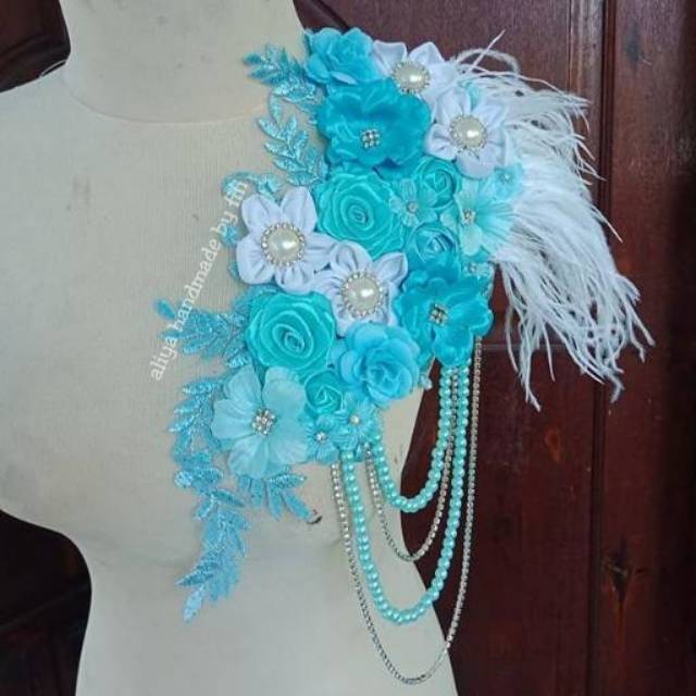 Hiasan bahu pesta, hiasan bahu pengantin, hiasan kebaya