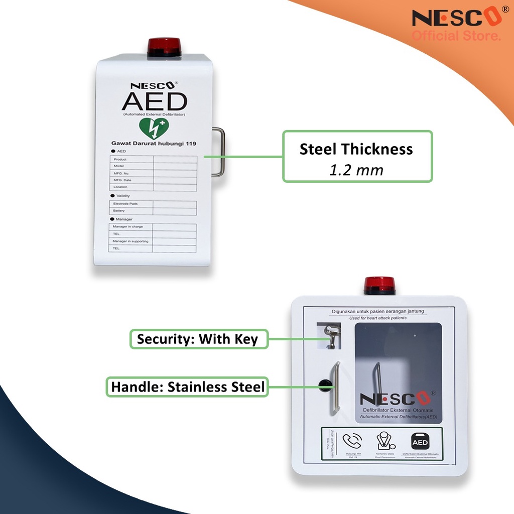 AED Cabinet WAP-812-M2B