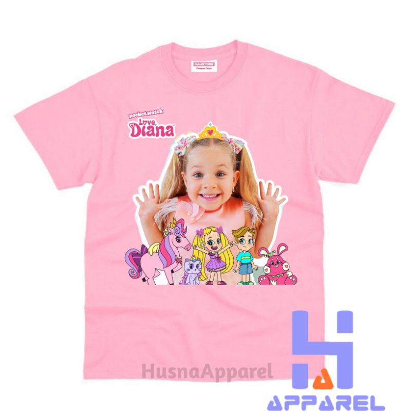 BAJU ANAK KAOS ANAK LOVE DIANA