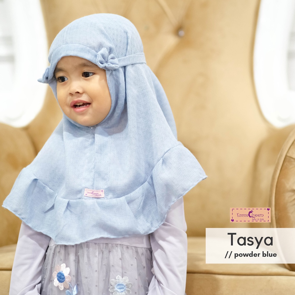EmmaQueen - Jilbab Kids Tasya-Powder Blue