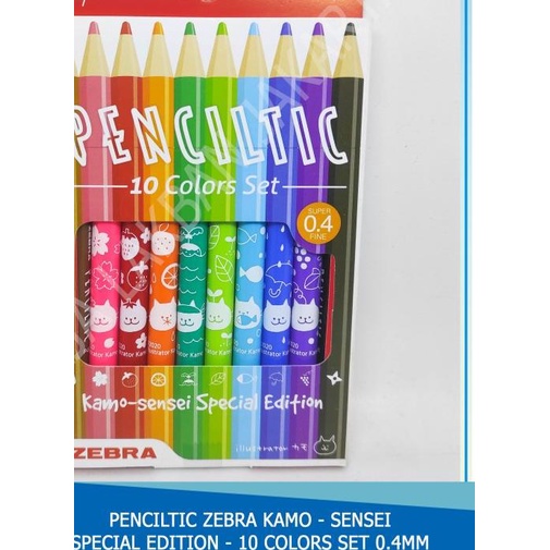 

♂ Pulpen/Fineliner Zebra Penciltic SET 04 MM Waterbased Ink ECER/GROSIR ۞