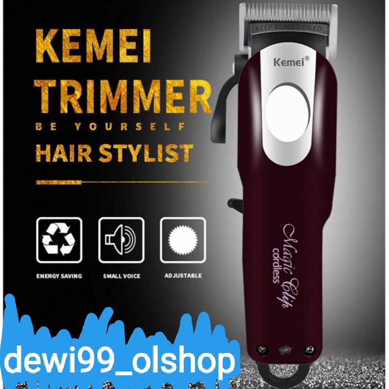 Mesin Cukur Rambut Kemei KM 2600 Rechargeable Alat Potong Rambut Oiriginal KEMEI 100%