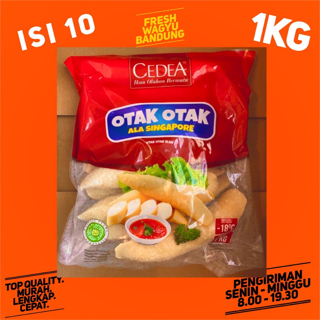 

CEDEA OTAK OTAK SINGAPORE 1KG FISH CAKE SINGAPURA ISI 10 HALAL