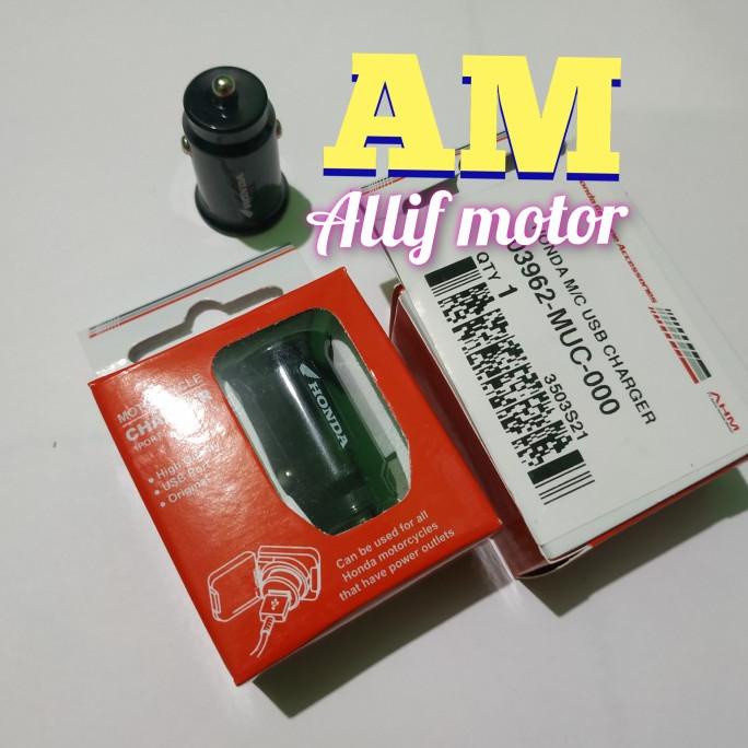 USB Charger HP Motor Honda PCX ADV BEAT DELUXE SCOOPY GENIO Asli AHM allifm07