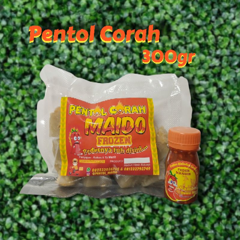 

Pentol Corah Maido 300gr +Sambal