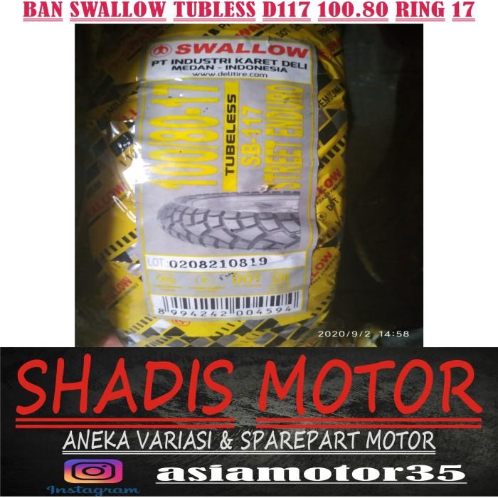 Ban Swallow Tubeless SB-117 Street Enduro 100/80 Ring 17