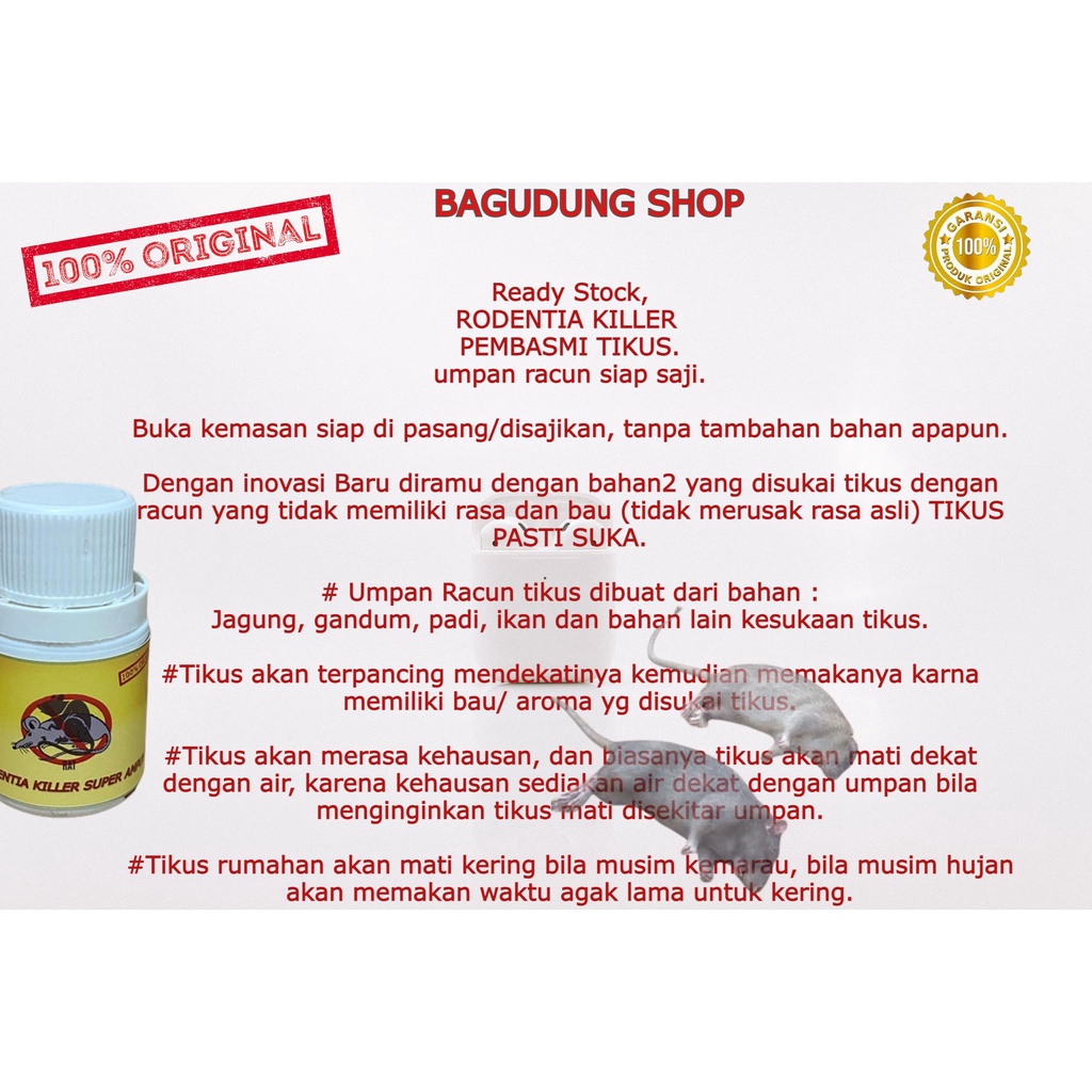 Pembasmi tikus ampuh Rodentia killer