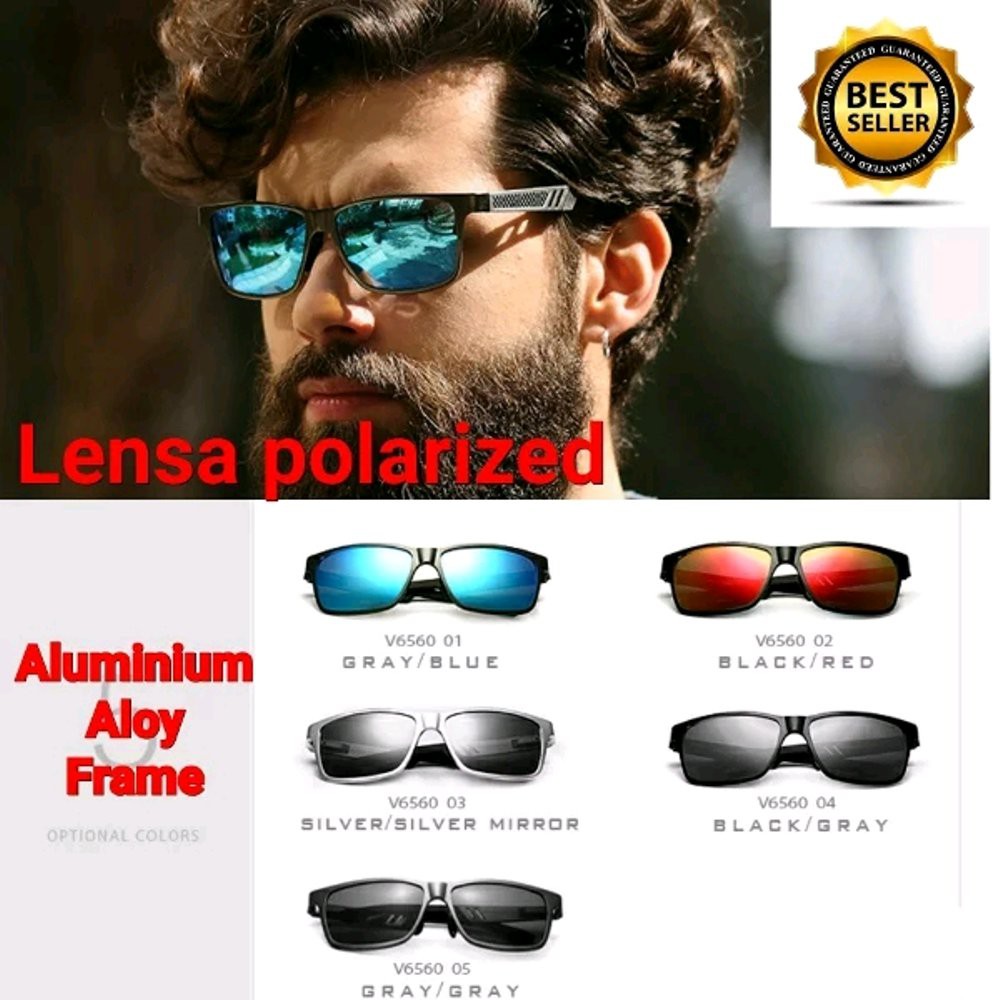 Kacamata Pria VIETHDIA Polarized Aluminum Alloy