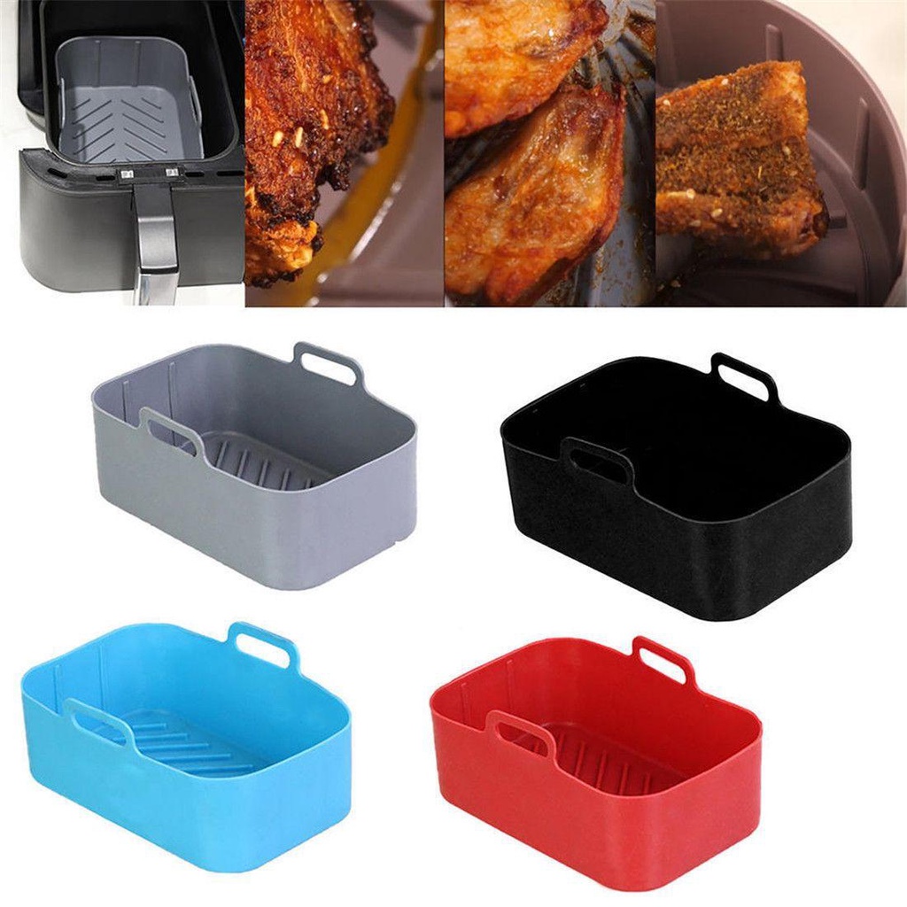 Solighter Silicone Pot Square Tray Cooking Pengganti Baking Basket