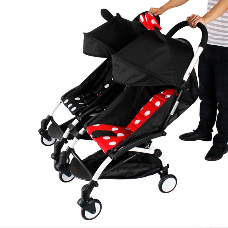 Mary 3pcs Strap Konektor Stroller Bayi Twin Universal Adjustable