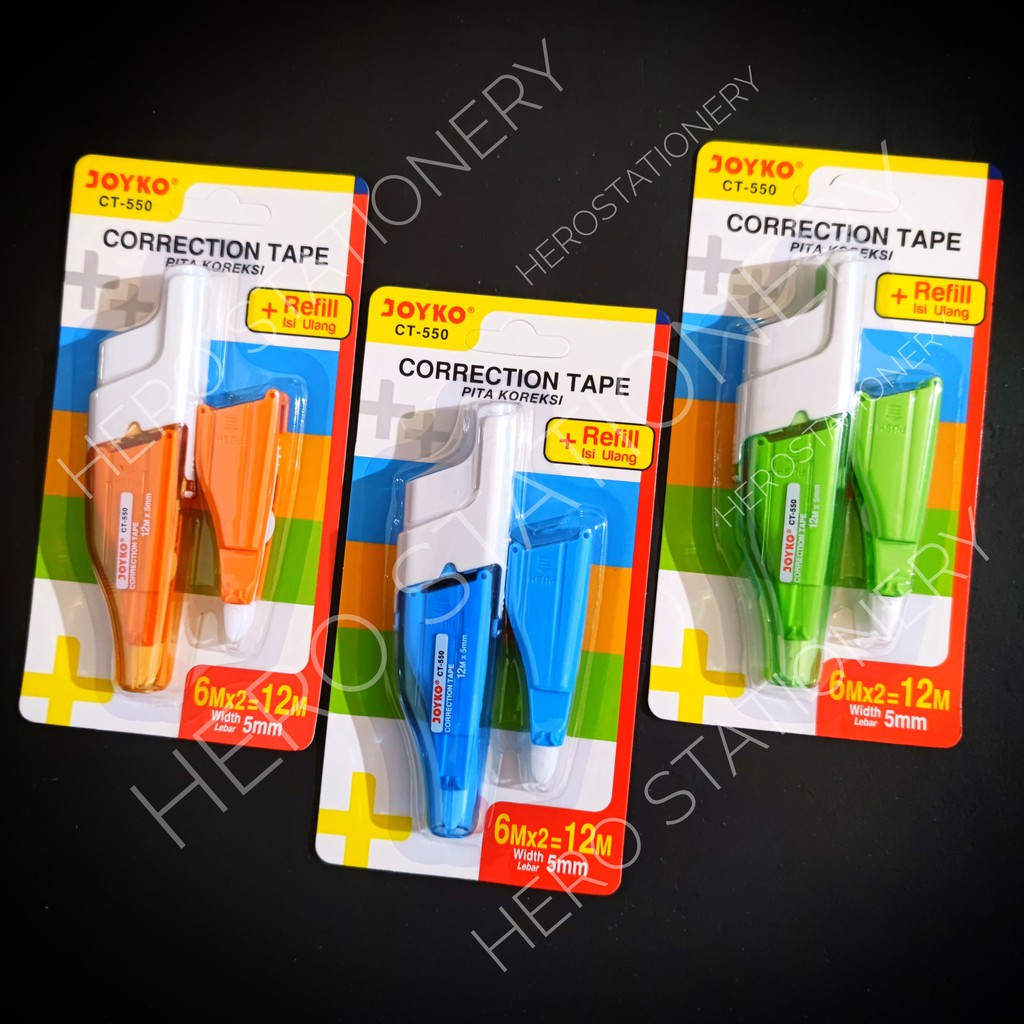 

Correction tape pita koreksi joyko 6 m bonus refill CT-550