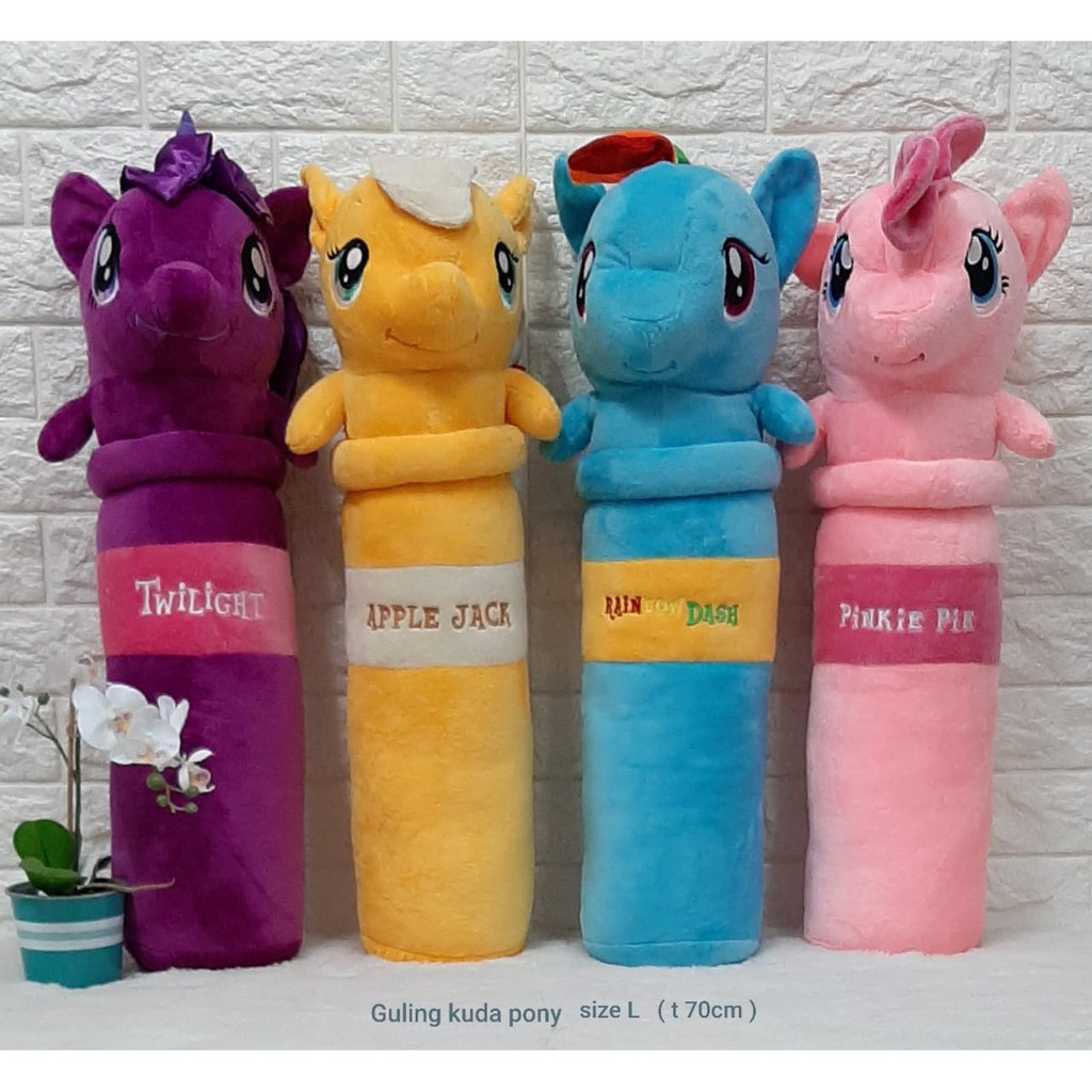 Guling Kuda Pony Pinkie Pie Rainbow Dase Twilight Apple Jack/guling little pony Size L/70cm/Guling Karakter