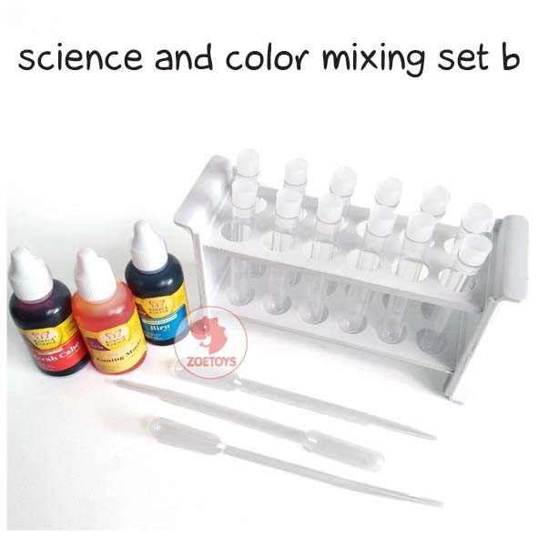 Zoetoys Science And Color Mixing Set | Paket Hemat Science Campur Warna Tools Experiment | Montessori Cultural Science Mainan Edukasi | Cari Bingkisan Hampers