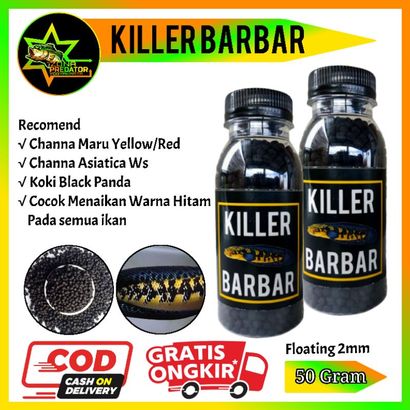 Pelet Killer BarBar Black Pigment Kemasan Botol 100ml