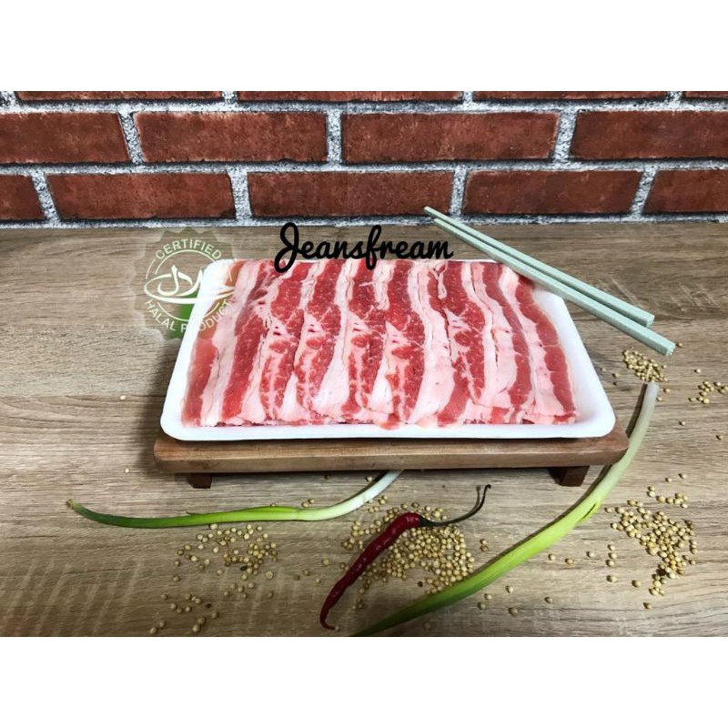 

Daging Sapi Slice/ Yoshinoya Beef/ Shortplate US/ Yakiniku/ Teriyaki 500gr Halal