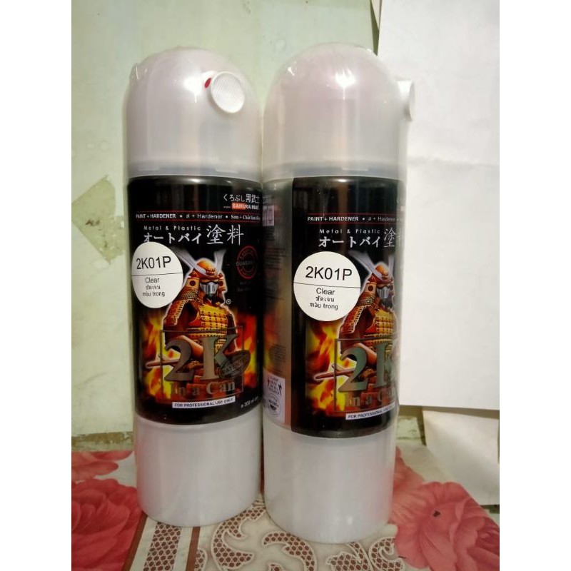 SAMURAI PAINT PILOK CAT CLEAR 2KO1P SAMURAI 2K ANTI GORES KILAP KACA 300ml  Pylok Samurai