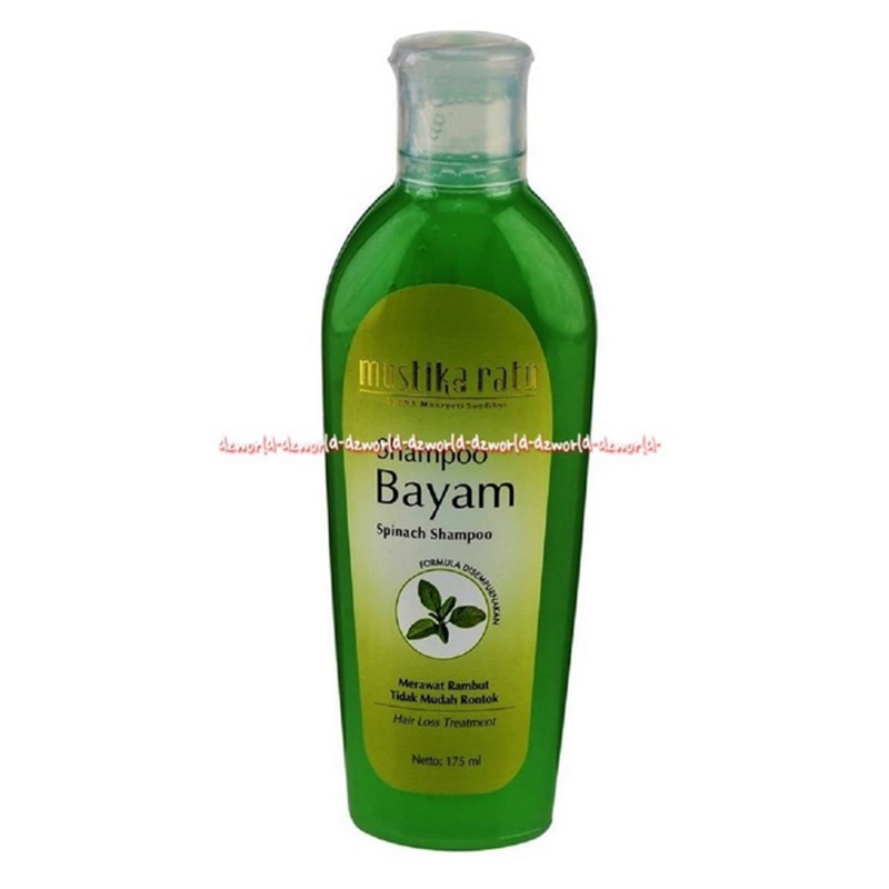 Mustika Ratu Shampoo Bayam 175ml Merawat Rambut Tidak Mudah Rontok Shampo