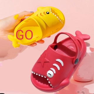 gos  DULUX 371E HIU Sandal Anak Selop Tali Belakang Motif Ikan Paus Sandal Anak Laki Perempuan Sandal Bayi Lucu