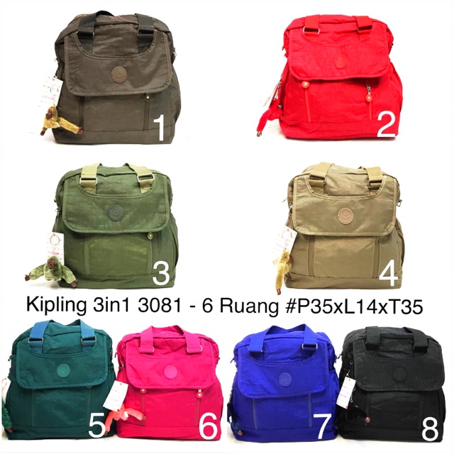 Tas Kipling 3in1