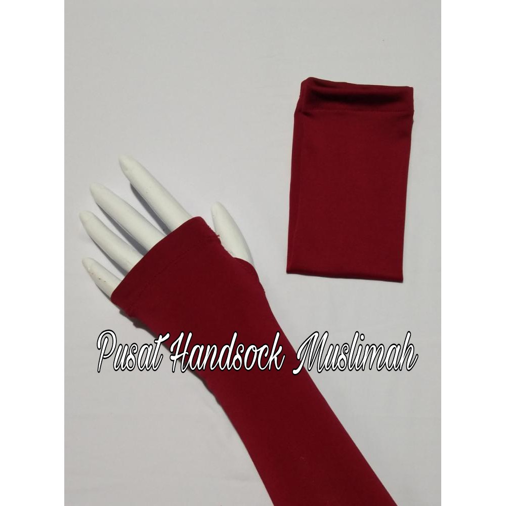 Handsock Jempol Polos / Handsock Murah / Handsock Fingerless / Handsock Wanita / Handsock Muslim