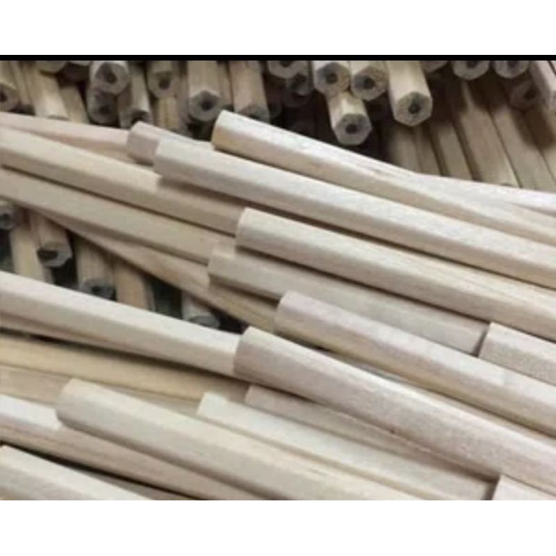 

Pensil Polos Kayu Hexagonal 2B 175mm/ Segi Enam Coklat Muda