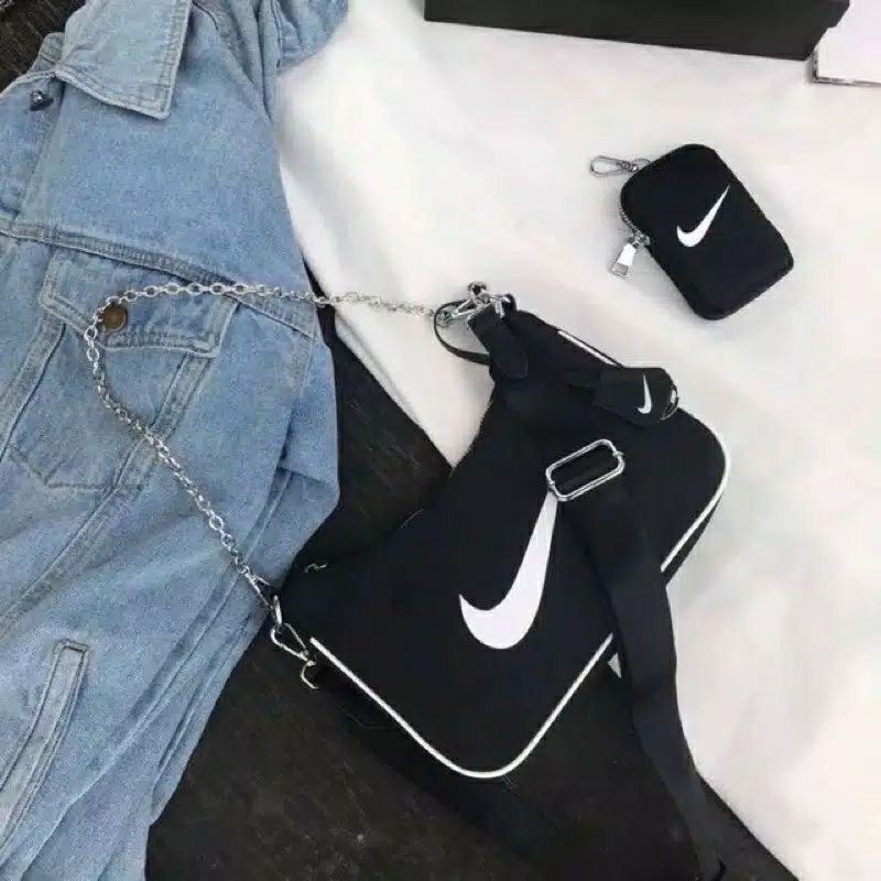 [BISA COD ]Tas Selempang Slempang Nike Pouch Sling bag Pria Wanita cocok untuk olahraga atau Ootd