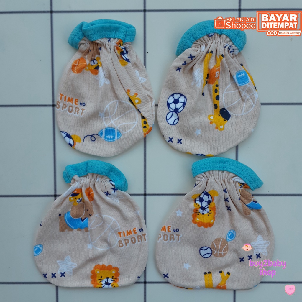 Sarung tangan dan kaki bayi Mamimu warna motif 1 PCS