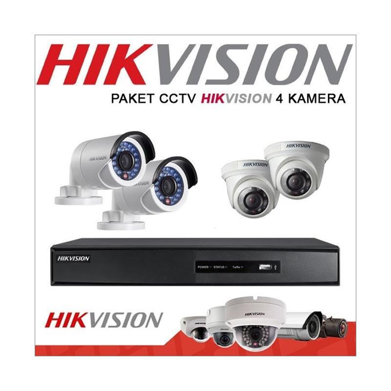 PAKET CCTV HIKVISION 2MP 4 KAMERA 4 CHANNEL DVR HIKVISION 4CH 4CHANEL