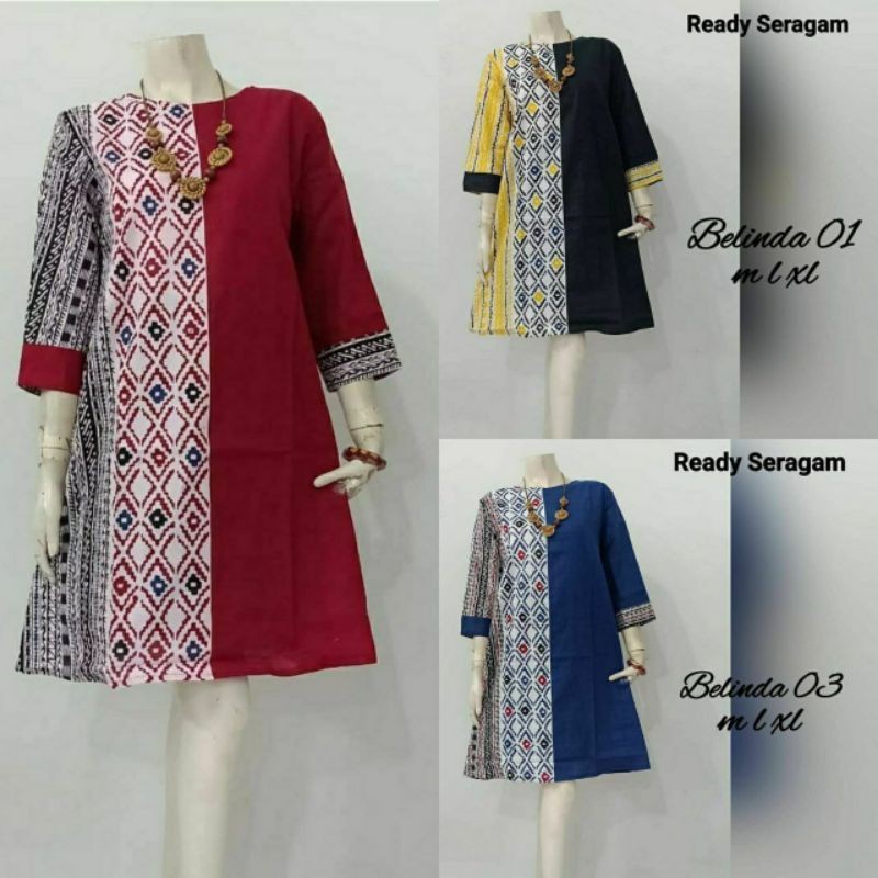 Grosir Buat Atasan Kerja Tunik Batik Belinda Murah | Batik Sarimbit | Seragam Kerja Kantor 66lg9AcjQewne
