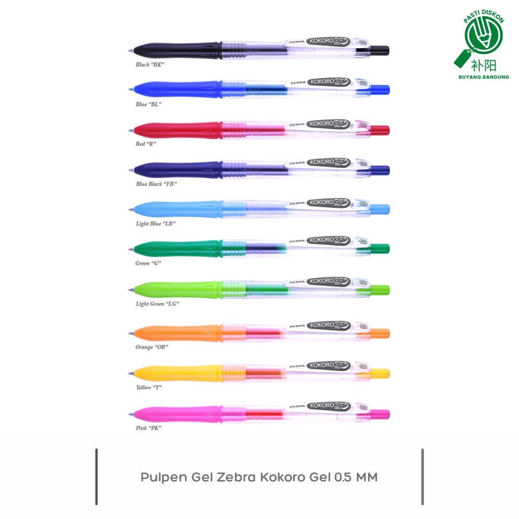 

Pulpen Gel Kokoro Gel 0.5 mm - Satuan