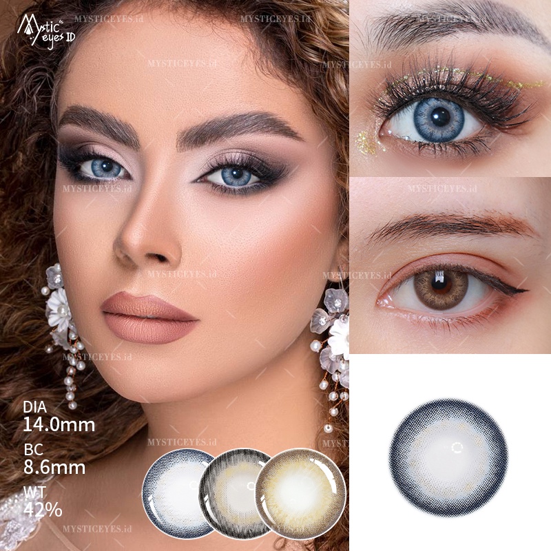 [✅COD] MYSTICEYES SOFTLENS RICH GIRL Lensa Kontak  Normal 14MM