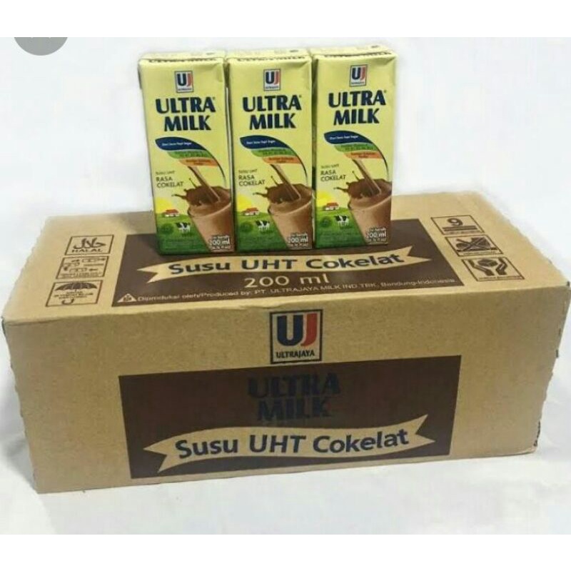 

susu uht ultra milk 250ml karton