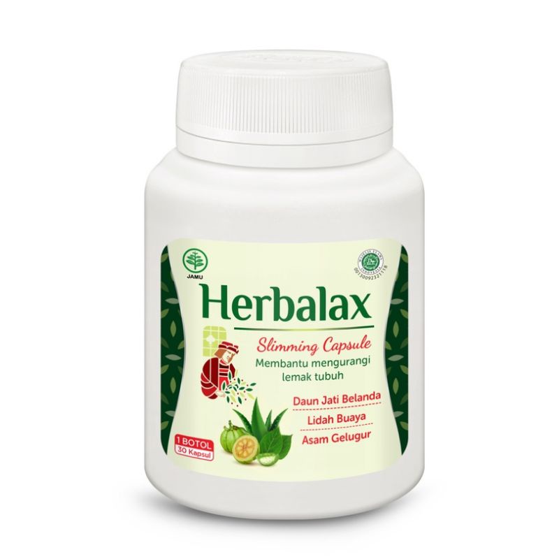 Herbalax Slimming Capsule 30's original ori/ pelangsing alami ampuh / penurun berat badan
