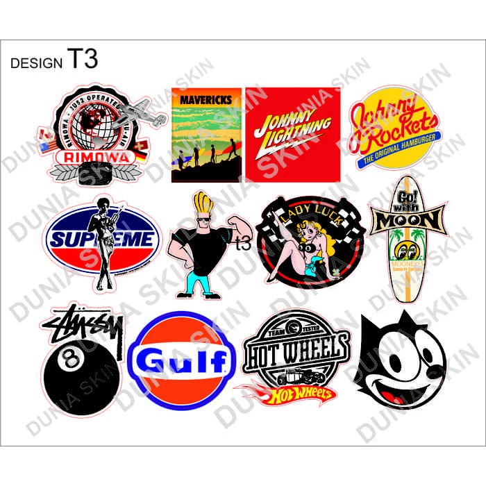 Stiker Koper Rimowa Travel Label Design T3 Famous LOGO SUPREME