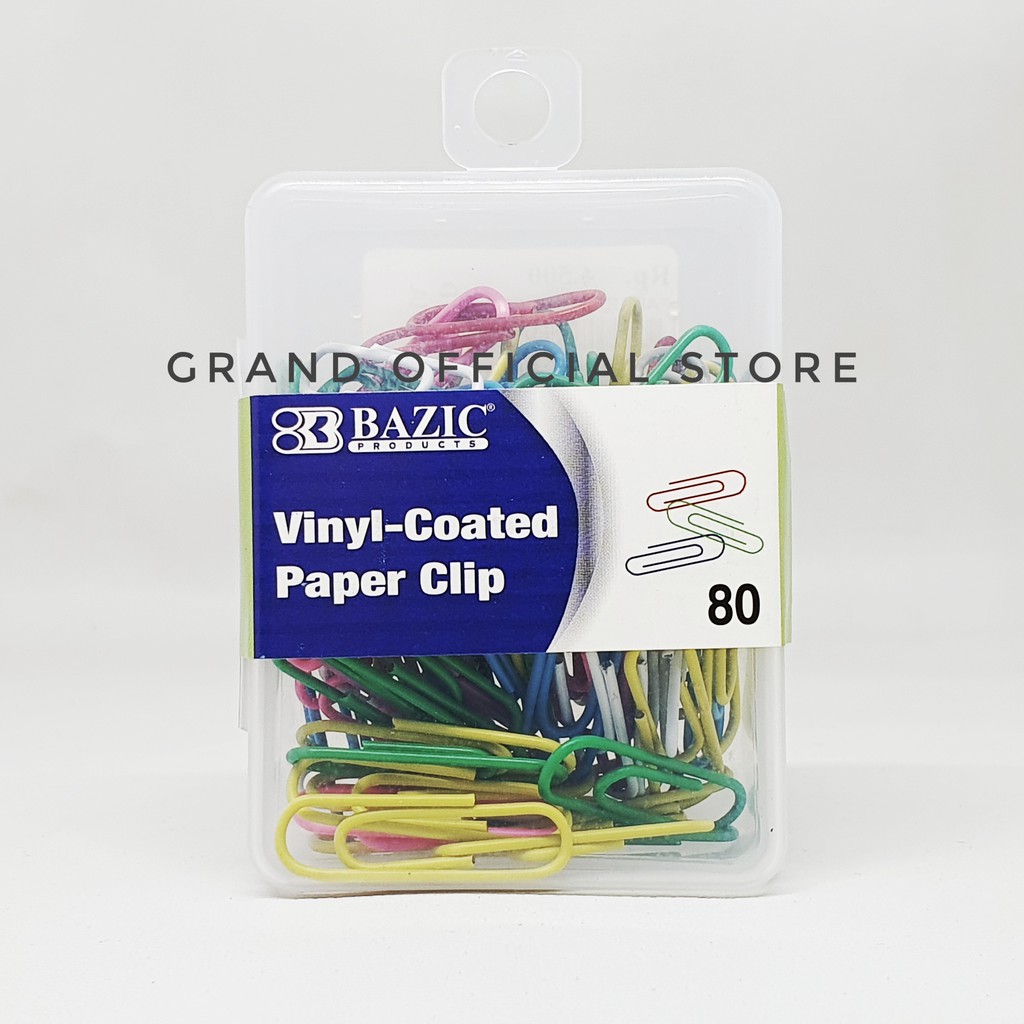 

[GRAND] PAPER CLIPS VINYL WARNA BAZIC 80 PCS