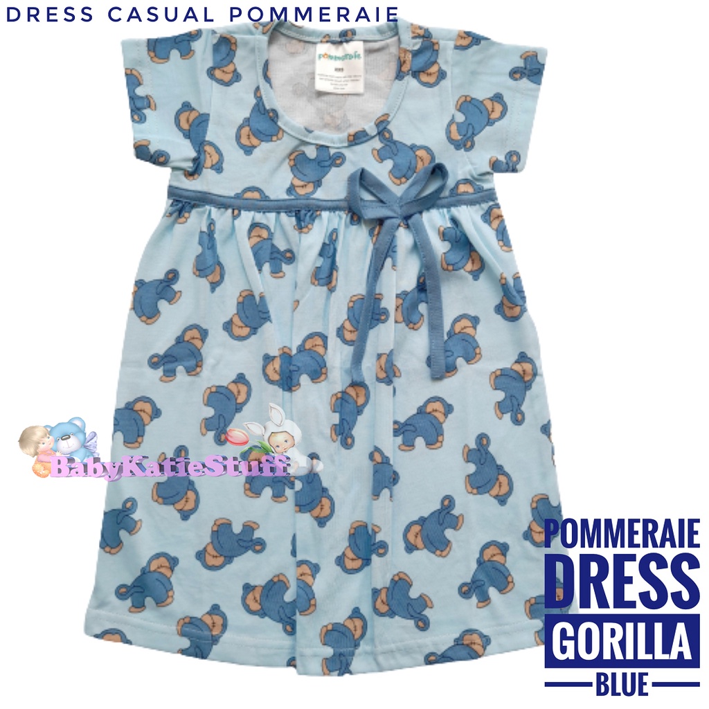 DASTER ANAK PEREMPUAN 3 TAHUN - 6 TAHUN DRESS CASUAL POMMERAIE by BEBEPOMME / DASTER ANAK MOTIF / DR