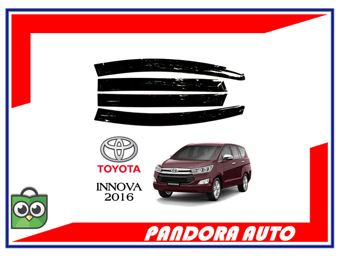 TALANG AIR MOBIL TOYOTA GRAND NEW INNOVA 2016 MODEL SLIM BAHAN AKRILIK HITAM