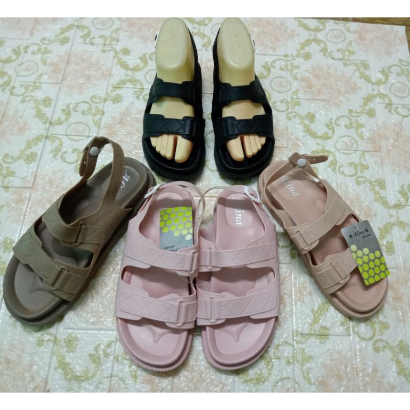Sandal Tali Birken Wanita Alina Sandal Wanita import Tali Korean