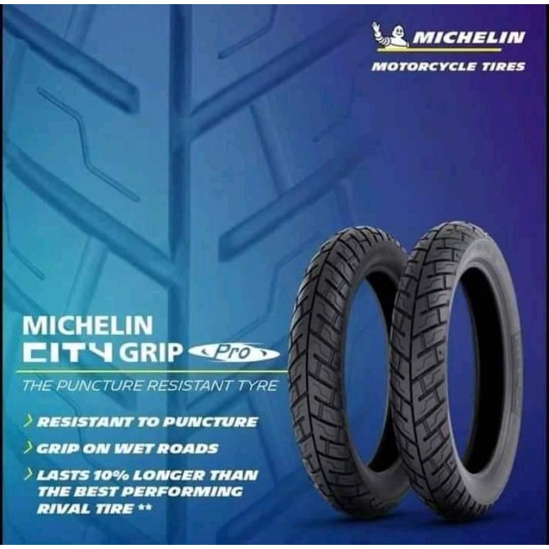 Ban Michelin City Grip Pro 80/90-14 Tubless Ban Motor Matic Ring 14