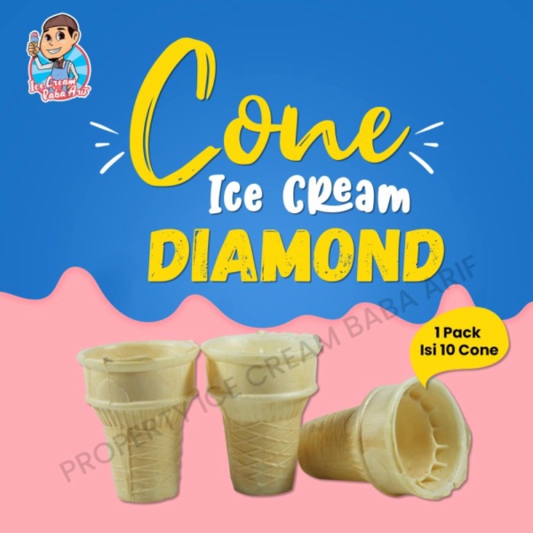 

Cone Ice Cream Es Krim Diamond