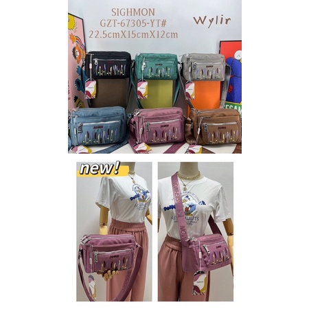 Tas selempang 67305 Sighmon Bahan Kanvas