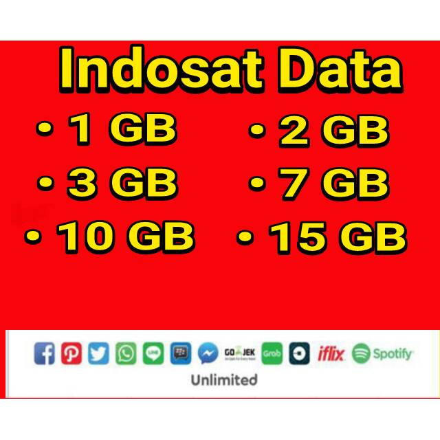 Paket Data Kuota Internet Inject Indosat Data Shopee Indonesia