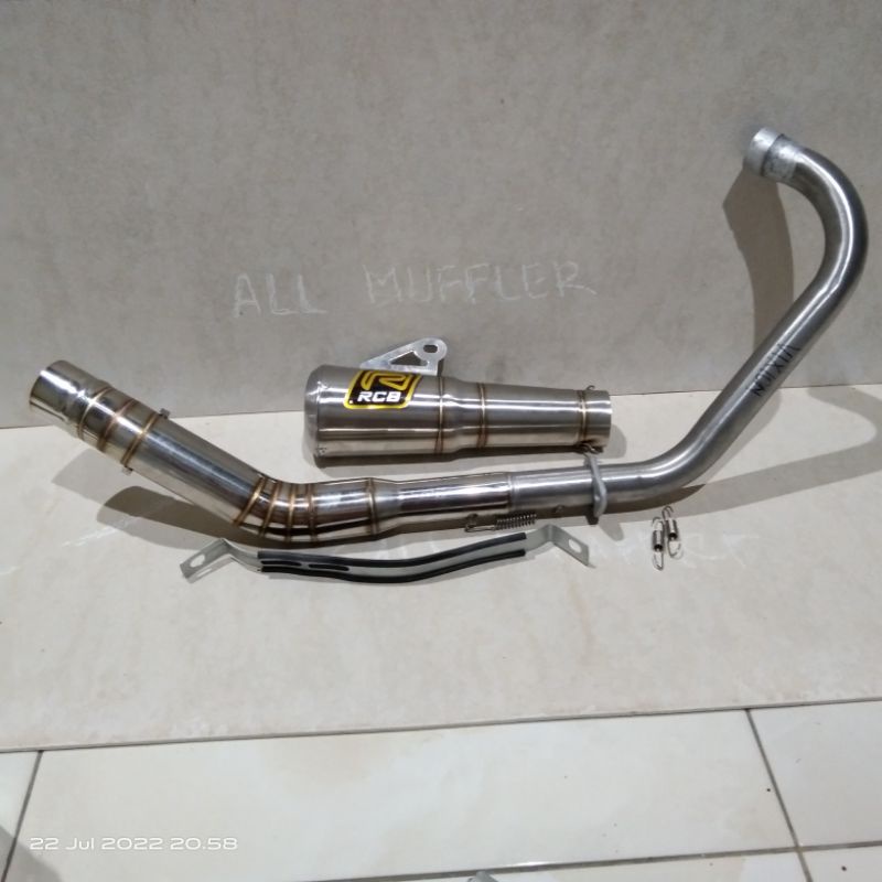 Knalpot Racing RCB capsul Vixion Fullset