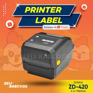 Printer Label Zebra ZD420 Cetak Barcode Thermal Semicoated 300 DPI