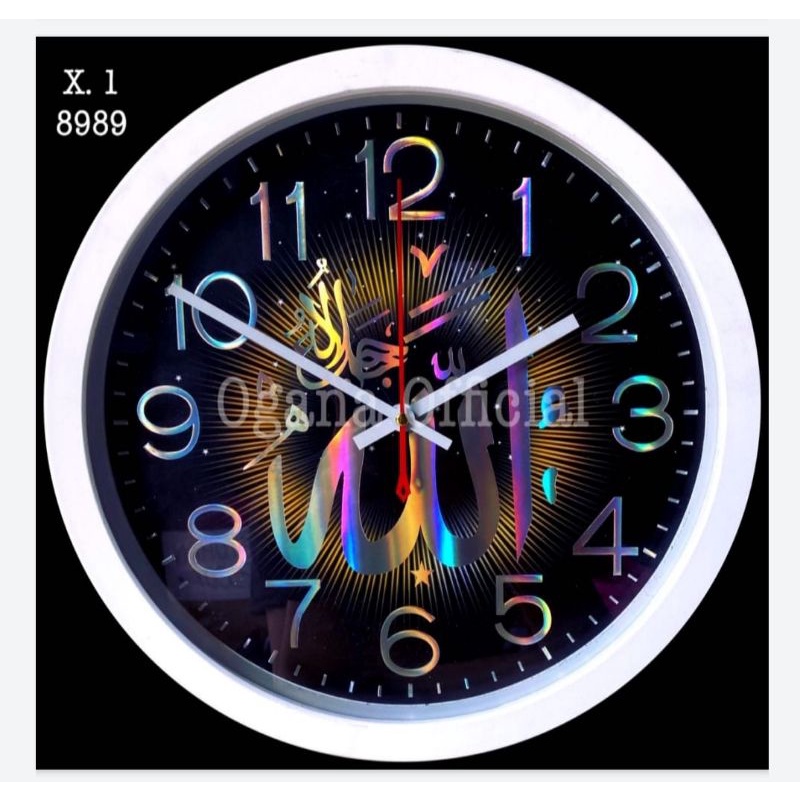Jam Dinding Ogana (8989) - Kaligrafi 1 (Quartz)