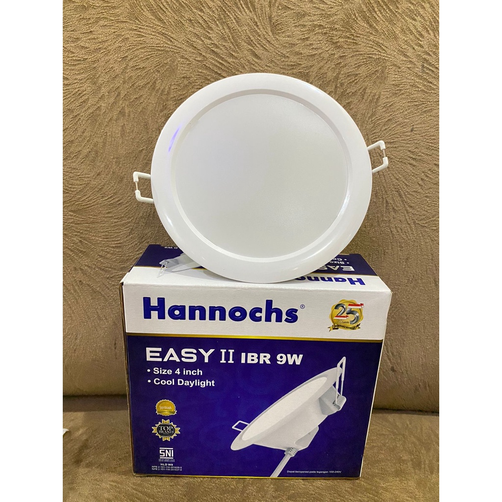 Lampu Downlight LED Hannochs / LED Panel Hannochs Easy IBR / Cahaya Putih  3, 5, 7, 9, 12 &amp; 15 watt