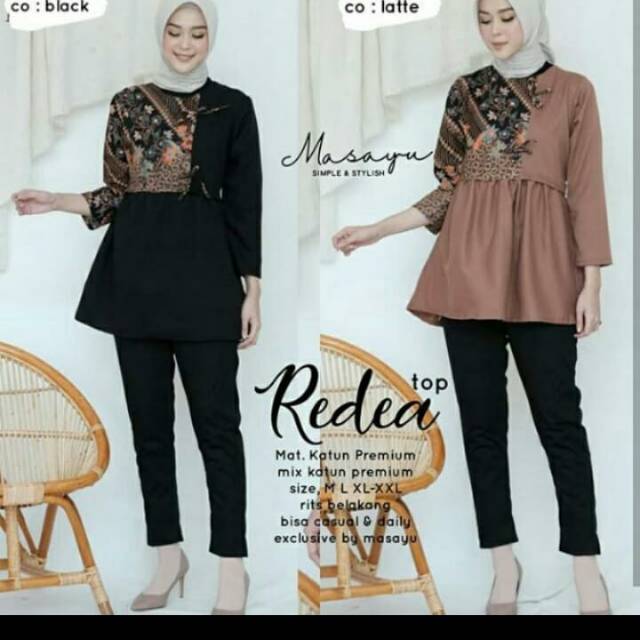 Redea top batik modern kekinian