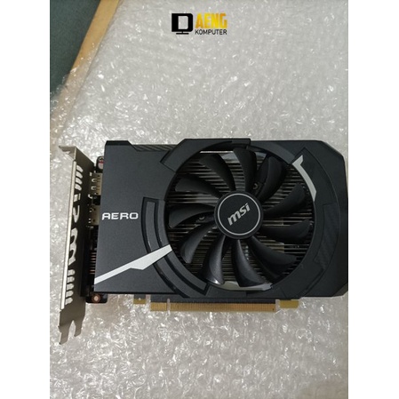 VGA Msi Nvidia GeForce GTX 1050 Ti 4 GB 128 Bit DDR5 Mantap Tanpa pin power